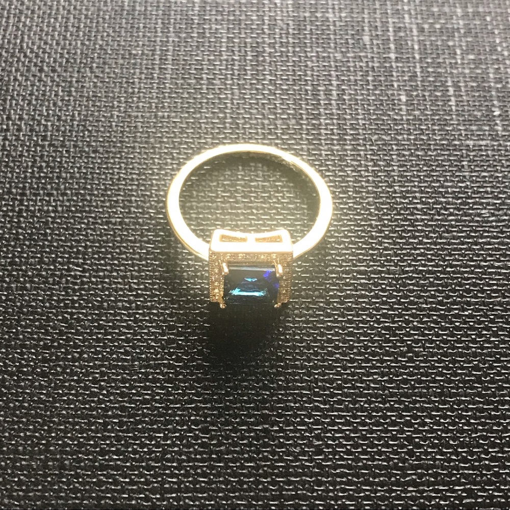 NEW- Princess blue- gold dipped- sz 5 - Picture 3 of 6